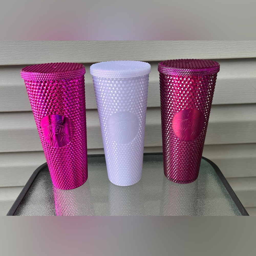 Starbucks Holiday 2022 Studded Tumbler Venti 24 Oz  Set Of 3 No Straw
